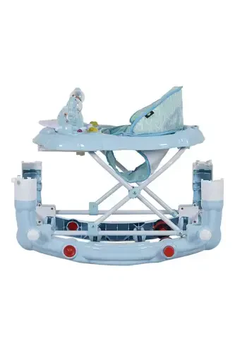 3 Level Musical Carousel Feeding Tray Baby Walker with Rattle Toy - TURQUOISE - 3