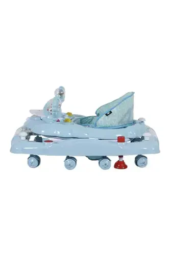 3 Level Musical Carousel Feeding Tray Baby Walker with Rattle Toy - TURQUOISE - 8