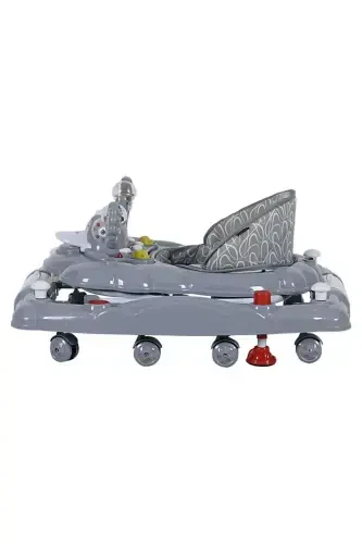 3-Level Musical Carousel Walker with Feeding Tray, Rattle Toy Walker - GRAY - 7