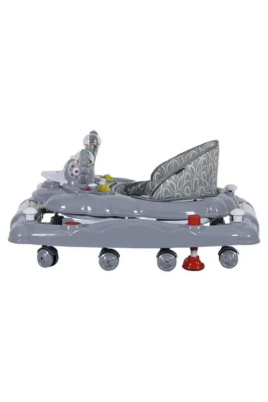 3-Level Musical Carousel Walker with Feeding Tray, Rattle Toy Walker - GRAY - 7