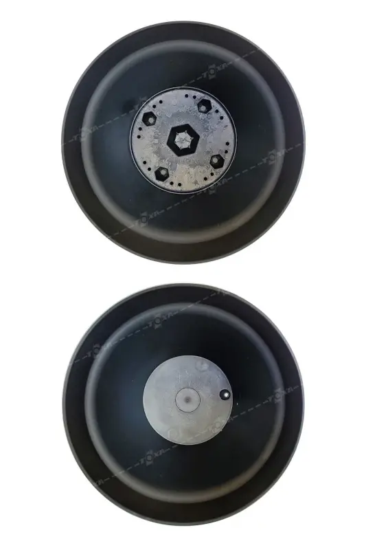 3 Litr Ø19x17,5 sm Mat Antrasit Kulrang Rangli Likopchali Grilga ega Dekorativ Plastik Gultuvak Yalı No3 - 3Lt Antrasit - 5