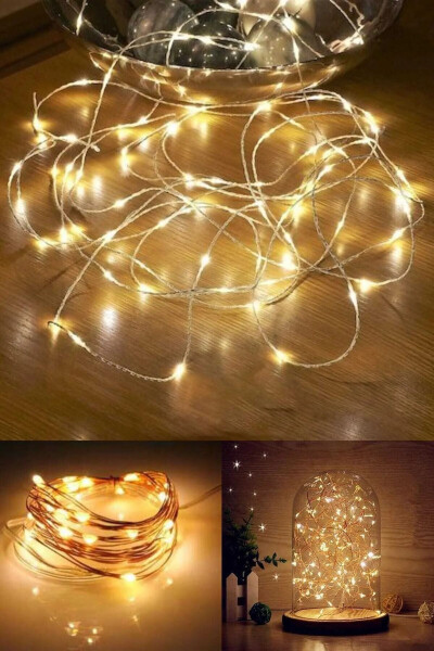 3 Meter Fairy LED String Lights Large-Leaved Artificial Vine Plane Tree Decorative Ornament - 19