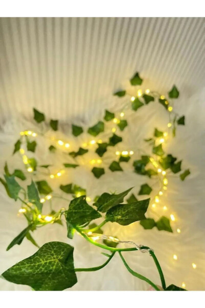 3 Meter Fairy LED String Lights Large-Leaved Artificial Vine Plane Tree Decorative Ornament - 13