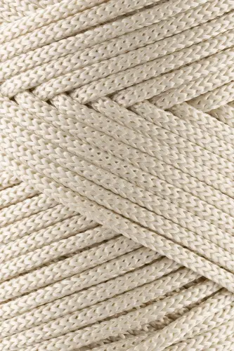 3 Mm - 250 gr Polyester Macrame Rope Ecru 120 M Polyester Macrame Rope Placemat Rope and Bag Yarn-Ecru - 2