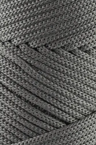 3 Mm - 250 gr Polyester Macrame Yarn Gray 120 M Polyester Macrame Yarn Placemat Yarn and Bag Yarn-Gray - 2