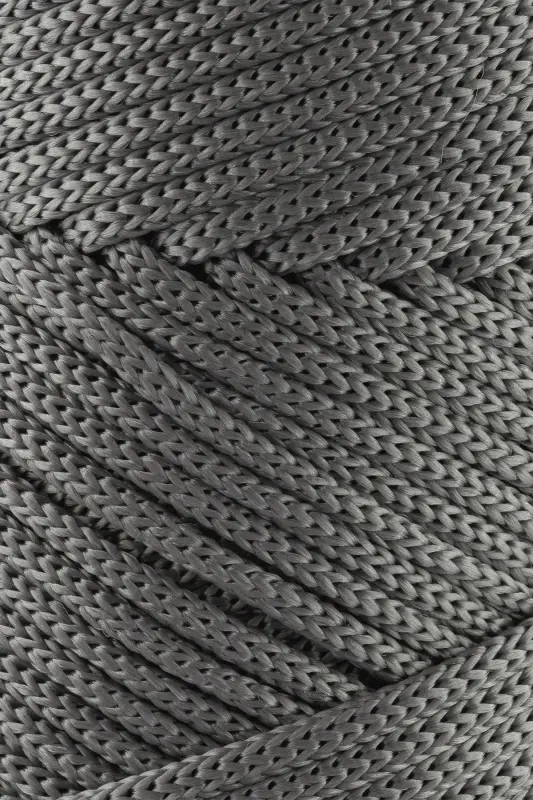3 Mm - 250 gr Polyester Macrame Yarn Gray 120 M Polyester Macrame Yarn Placemat Yarn and Bag Yarn-Gray - 2
