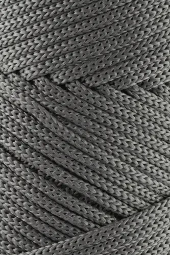 3 Mm - 250 gr Polyester Macrame Yarn Gray 120 M Polyester Macrame Yarn Placemat Yarn and Bag Yarn-Gray - SENSY (1)