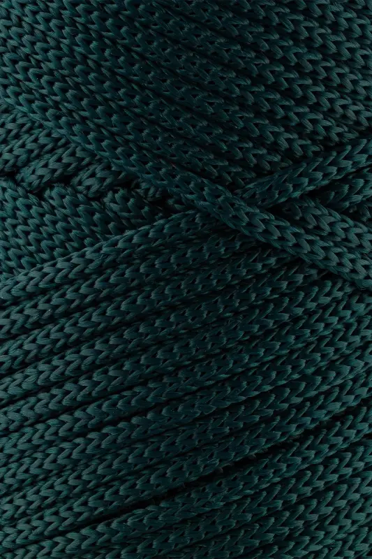 3 Mm - 250 gr Polyester Macrame Yarn Green 120 M Polyester Macrame Yarn Placemat Yarn and Bag Yarn-Green - 2
