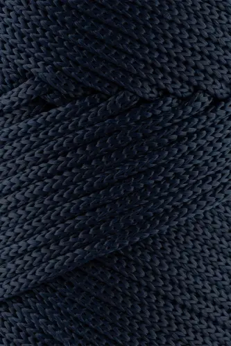 3 Mm - 250 gr Polyester Macrame Yarn Navy Blue 120 M Polyester Macrame Yarn Placemat Yarn and Bag Yarn-Navy Blue - SENSY (1)