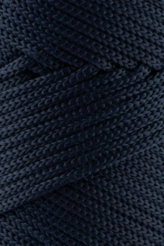 3 Mm - 250 gr Polyester Macrame Yarn Navy Blue 120 M Polyester Macrame Yarn Placemat Yarn and Bag Yarn-Navy Blue - 2