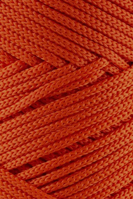 3 Mm - 250 gr Polyester Macrame Yarn Orange 120 M Polyester Macrame Yarn Placemat Yarn And Bag Yarn-Orange - 2
