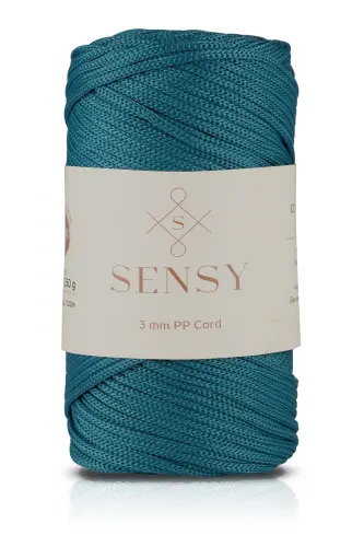 3 Mm - 250 gr Polyester Macrame Yarn Petrol Blue 120 M Polyester Macrame Yarn Placemat Yarn and Bag Yarn-Petrol Blue 