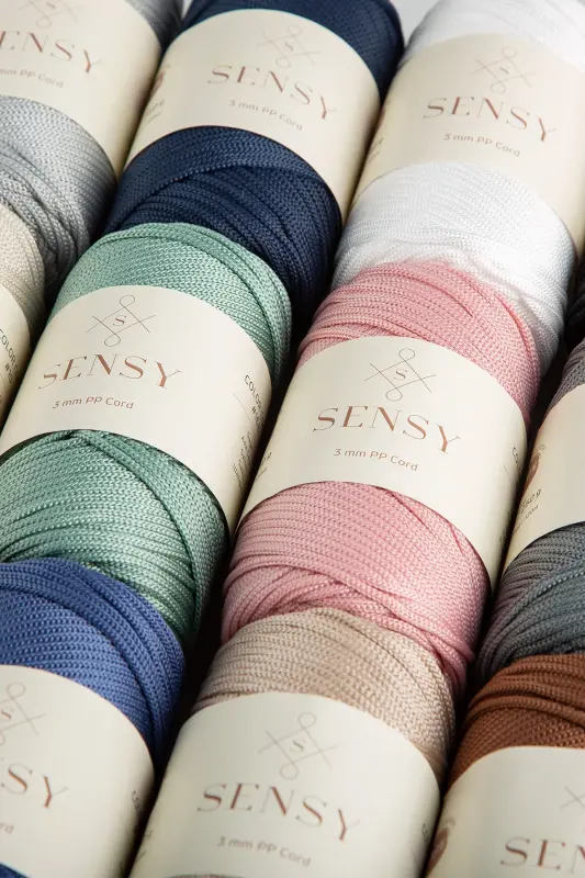 3 Mm - 250 gr Polyester Macrame Yarn Pink 120 M Polyester Macrame Yarn Placemat Yarn and Bag Yarn-Pink - 8