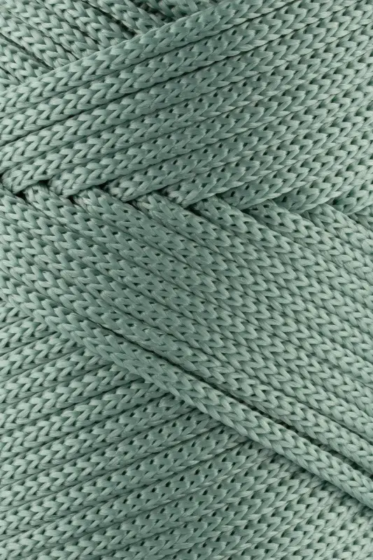 3 Mm - 250 gr Polyester Macrame Yarn Sage Green 120 M Polyester Macrame Yarn Placemat Yarn and Bag Yarn-Sage Green - 2
