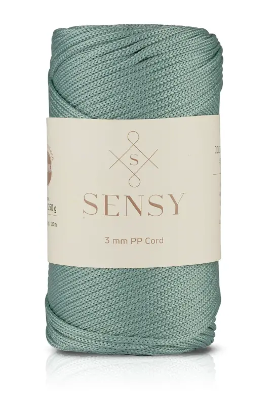 3 Mm - 250 gr Polyester Makrame Ipi Ada Çayı 120 M Polyester Makrame Ip Supla Ip Ve Çanta Ipliği-Ada Çayı - SENSY
