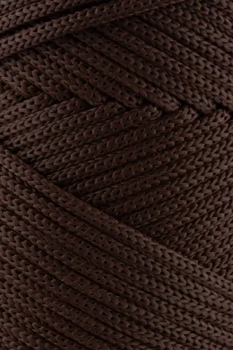 3 Mm - 250 gr Polyester Makrome Ipi Jigarrang 120 M Polyester Makrome Ip Supla Ip Va Çanta Ipliği-Jigarrang - 3