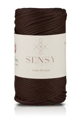 3 Mm - 250 gr Polyester Makrome Ipi Jigarrang 120 M Polyester Makrome Ip Supla Ip Va Çanta Ipliği-Jigarrang - 1