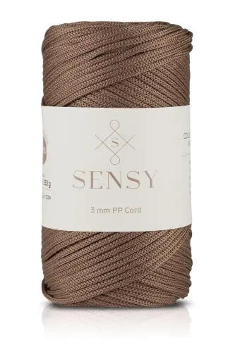 3 Mm - 250 gr Polyester Makrome Ipi Vizon 120 M Polyester Makrome Ip Supla Ip Ve Çanta Ipliği-Vizon - 1