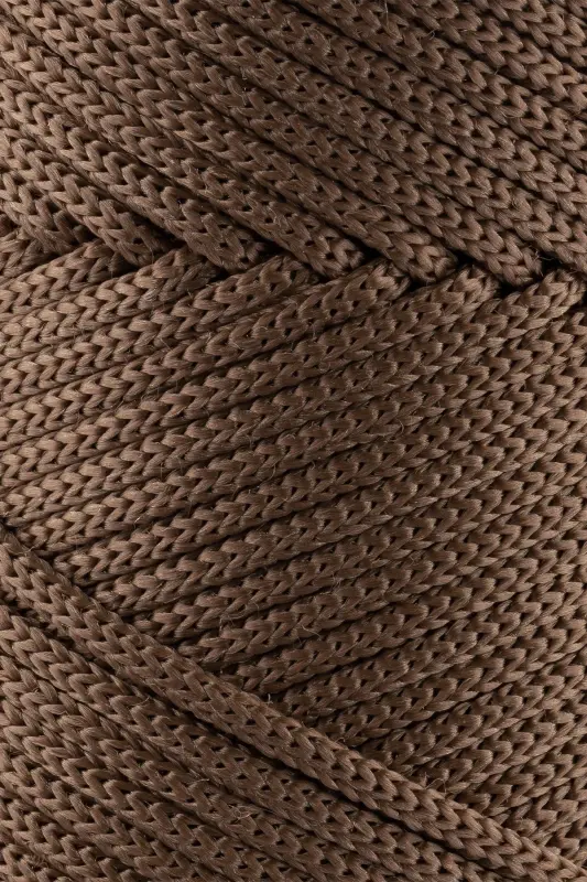 3 Mm - 250 gr Polyester Makrome Ipi Vizon 120 M Polyester Makrome Ip Supla Ip Ve Çanta Ipliği-Vizon - 2