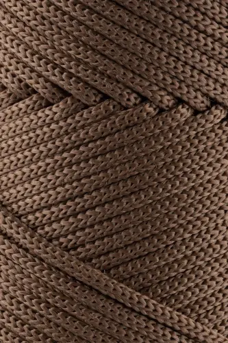 3 Mm - 250 gr Polyester Makrome Ipi Vizon 120 M Polyester Makrome Ip Supla Ip Ve Çanta Ipliği-Vizon - 2