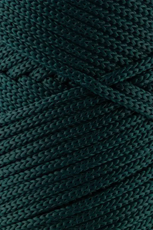 3 Mm - 250 gr Polyester Makrome Ipi Yashil 120 M Polyester Makrome Ip Supla Ip Va Çanta Ipligi-Yashil - 2