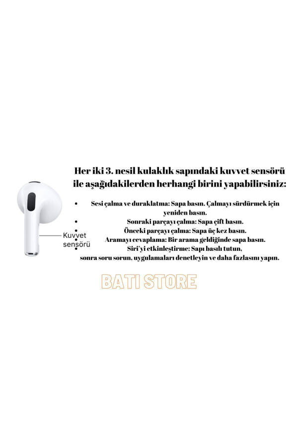 3. Nesil Ios-android Uyumlu Yeni Nesil Bluetooth Kulaklık A+++ Karışık Renk Kılıf Hediyeli - 10