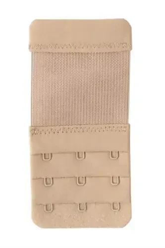 3 Nude Elastic Bra Extender Wide 3 Hook Extension - 4