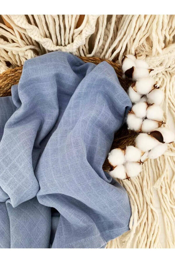 3-Pack 100% Cotton Organic Muslin Swaddle Blanket, Multi-Purpose, 80x80 cm, Newborn baby - 6