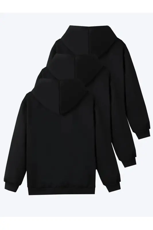 3-pack ADVANTAGE Package Girl-Boy Child UNPRINTED Hooded Sweatshirt ( NEW PRODUCT ) - 1 - 2