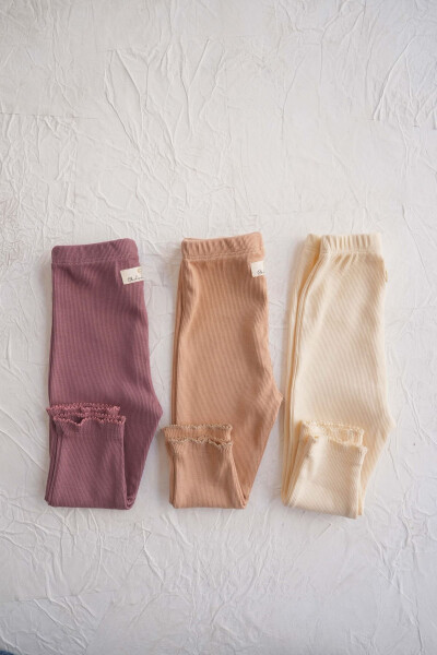 3 Pack Baby Cashmere Leggings Model 3 - 3