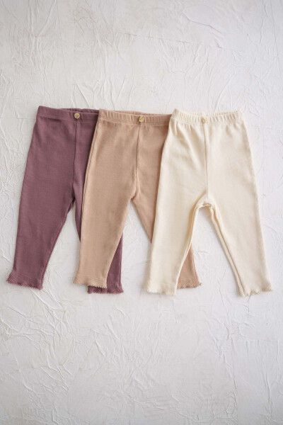 3 Pack Baby Cashmere Leggings Model 3 - 7