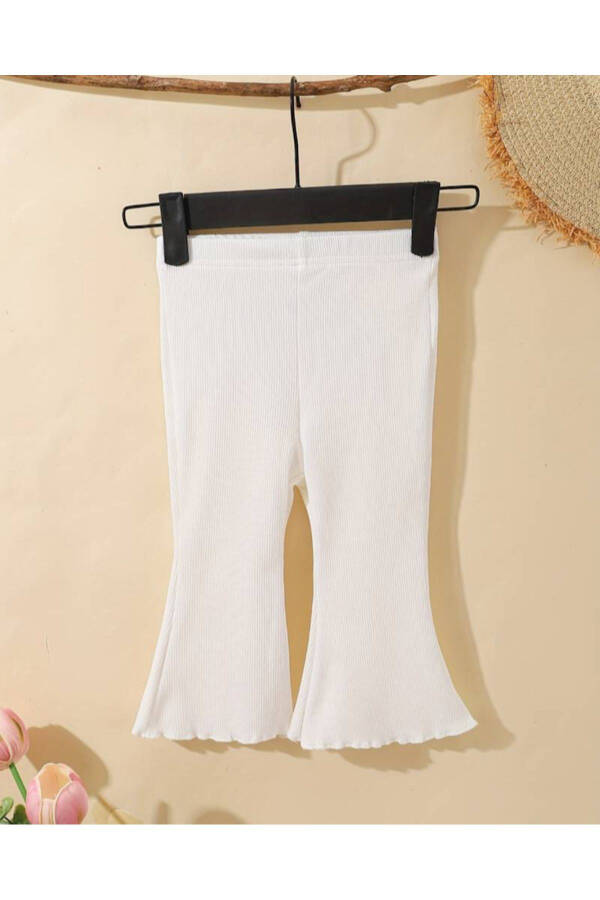 3 Pack Baby Girl and Girl Child Cashmere Comfortable Fit Spanish Leg Tights Trousers - 4
