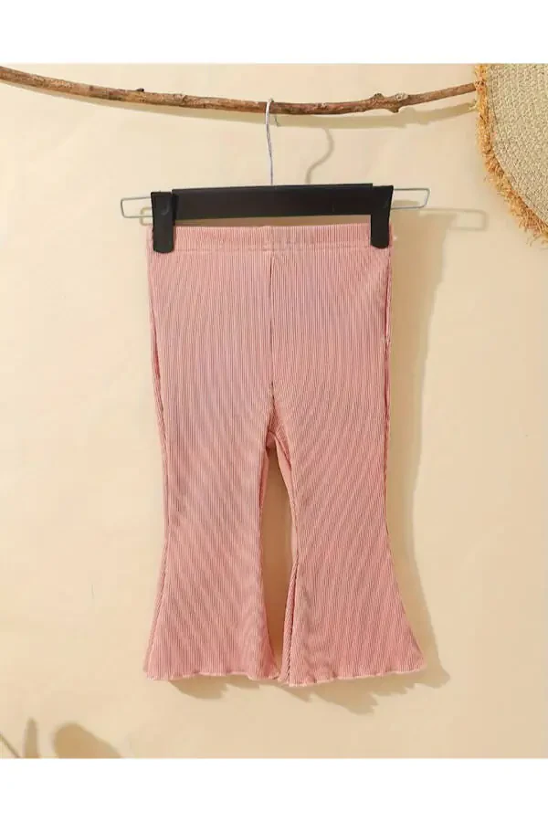 3 Pack Baby Girl and Girl Child Cashmere Comfortable Fit Spanish Leg Tights Trousers - 3