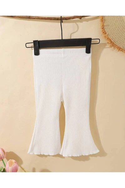 3 Pack Baby Girl and Girl Child Cashmere Comfortable Fit Spanish Leg Tights Trousers - 4