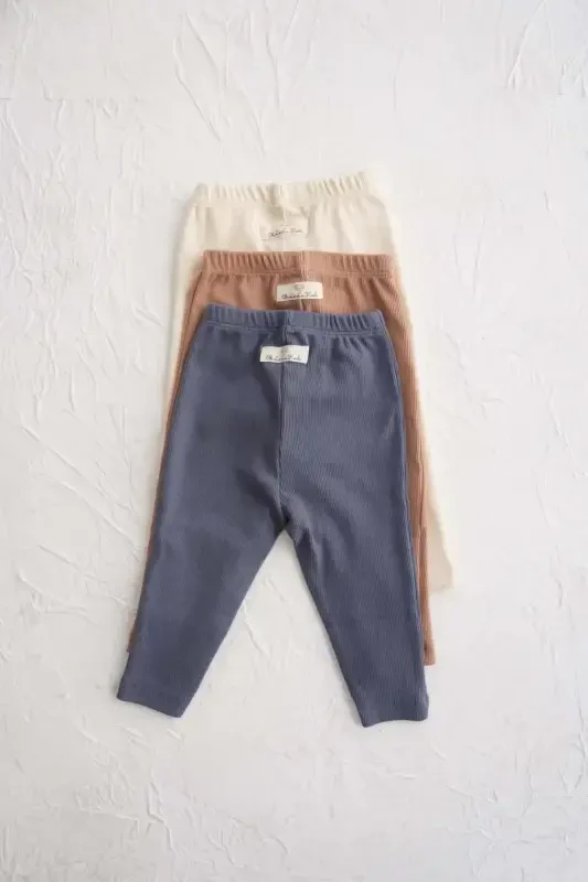 3 Pack Baby Rib Tights Model 4 - 2