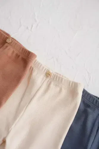 3 Pack Baby Rib Tights Model 4 - 4