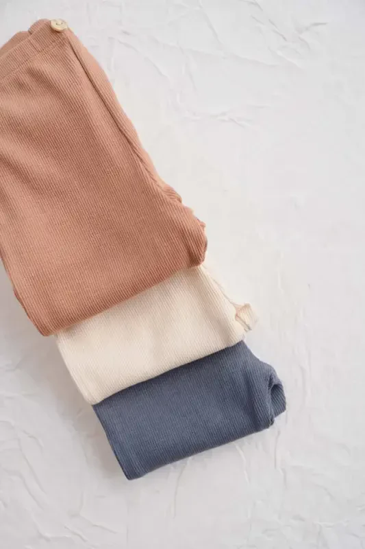 3 Pack Baby Rib Tights Model 4 - 5