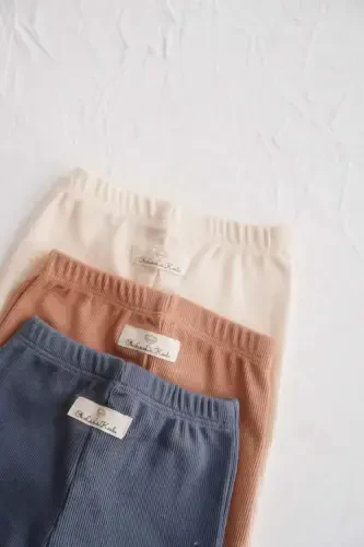 3 Pack Baby Rib Tights Model 4 - 7