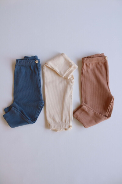 3 Pack Baby Rib Tights Model 4 - 7