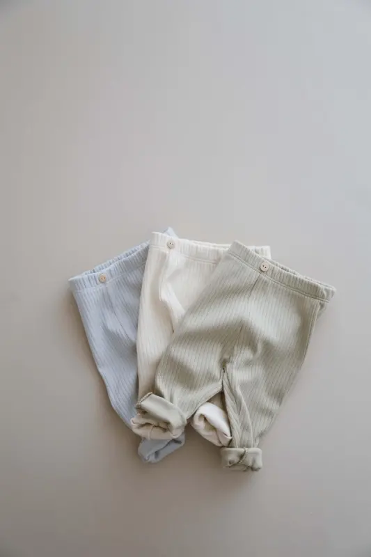 3 Pack Baby Ribbed Leggings Model 2 - 6