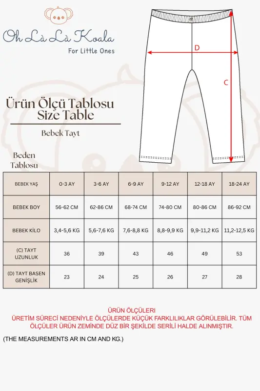 3 Pack Baby Ribbed Leggings Model 2 - 7