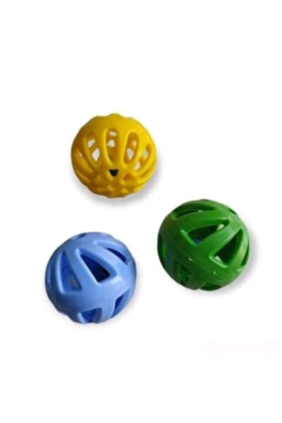 3 Pack Bell & Rattle Toy Ball for Cat, Dog, Bird - 2