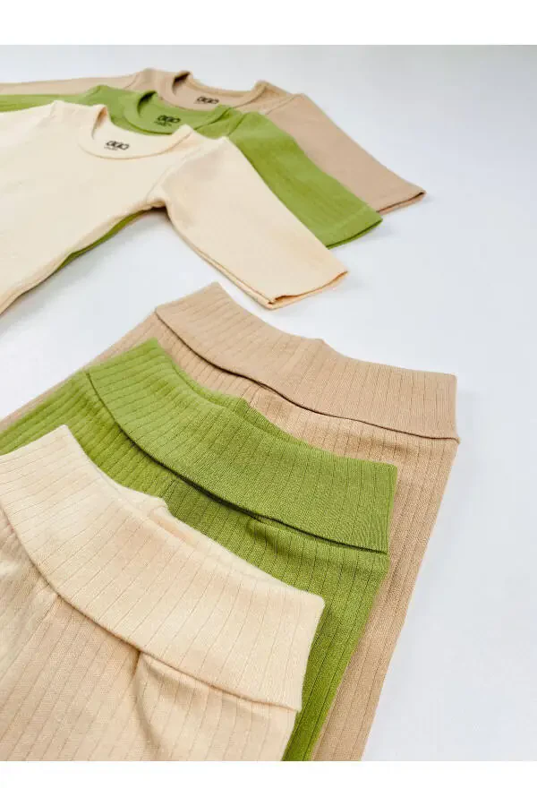 3-Pack Cotton Rib Basic Bodysuit Set - 2