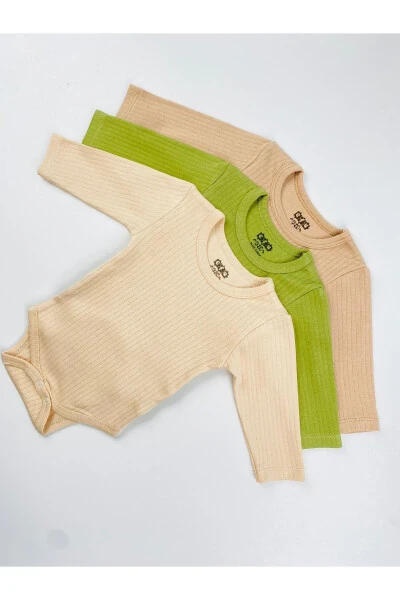3-Pack Cotton Rib Basic Bodysuit Set - 3