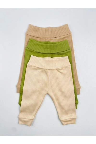 3-Pack Cotton Rib Basic Bodysuit Set - 4