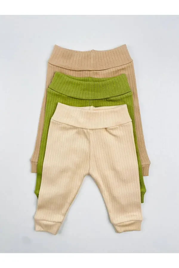 3-Pack Cotton Rib Basic Bodysuit Set - 4