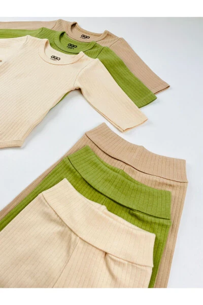 3-Pack Cotton Rib Basic Bodysuit Set - 5