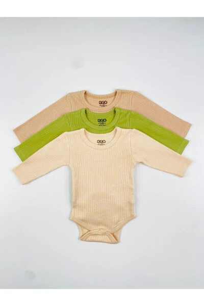 3-Pack Cotton Rib Basic Bodysuit Set - 6