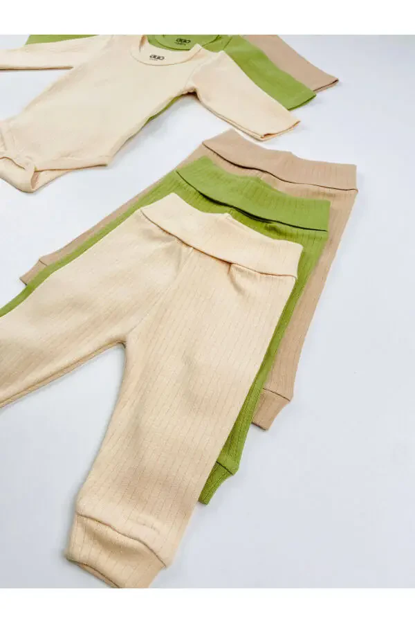 3-Pack Cotton Rib Basic Bodysuit Set - 8