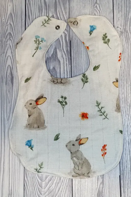 3-Pack Liquid-Proof Muslin Baby Bib - Muslin Drool Bib - 6